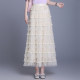 Princess Skirt Puff Skirt Layer Cake Mesh Skirt 2025 Spring and Summer New High Waist Splicing A-Line Half-length Skirt