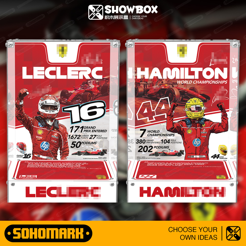 Norris F1 Helmet Assembly Display Box Is Compatible with the New Building Block Set 40323 and Piastrelli 40317 Norris F1 Helmet Assembly Display Box Is Compatible with the New Building Block Set 40323 and Piastrelli 40317