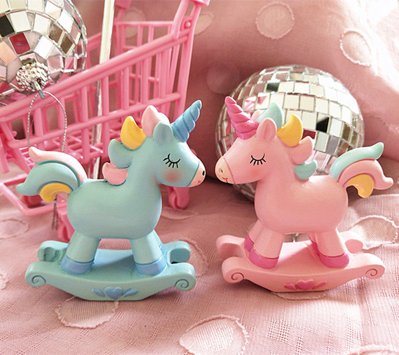 Children Birthday Cake Decoration Pendulum Pieces Small Trojan Horse Unicorn Baker Decoration Items Sweet Terrace Decoration Themed-Taobao