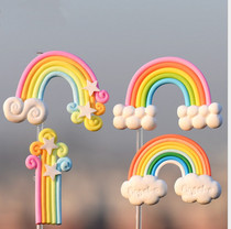 3D scene cake decoration ornaments Clouds rainbow baking special mold scene cake decoration accessories