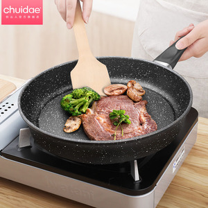 银爵！麦饭石通用平底不沾煎锅
