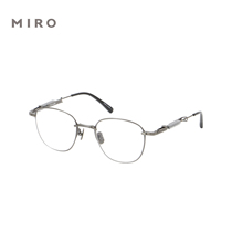 (MIRO) designer titanium alloy spectacle frame flat light transparent mirror frame male oval art female worthy of myopia