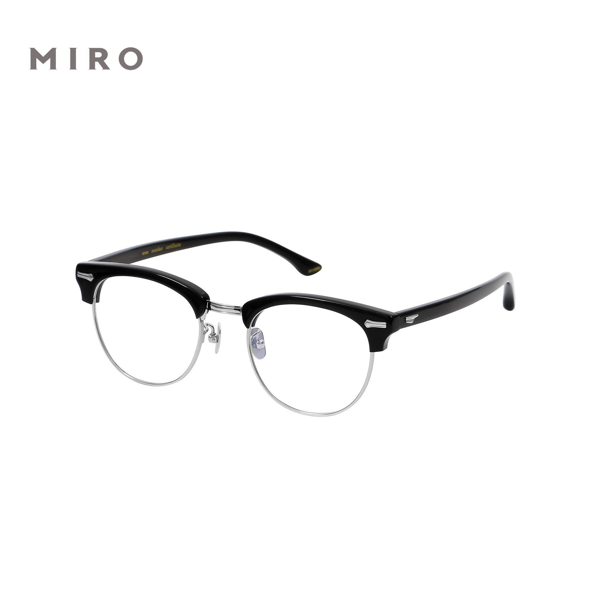 South Korean retro eyebrow line glasses titanium metal half-frame mirror frame men's art 01F03 frames Classical female minority nearsightedness