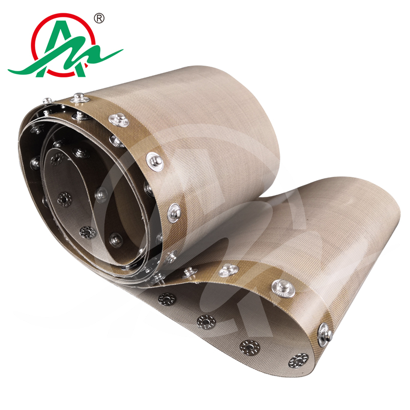 Foshan Aimai industrial belt manufacturer assembly line special processing transmission button Teflon conveyor belt