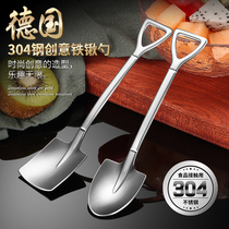 304 Stainless Steel Watermelon Spoon Net Red Cute Child Spoon Creative Iron Shovel Fruit Spoon Ice Cream Spoon Ice Cream Spoon