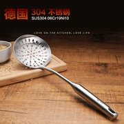 Đức 304 thép không gỉ colander bếp ranch muỗng lọc lưới gia vị hàng rào dài xử lý rò rỉ lưới lọc dầu muỗng lưới