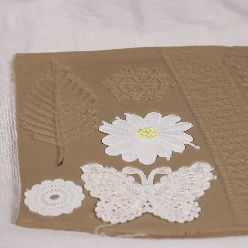 Rubbings of bud silk printing ceramic molded plastic tools pottery DIY ceramic tool package
