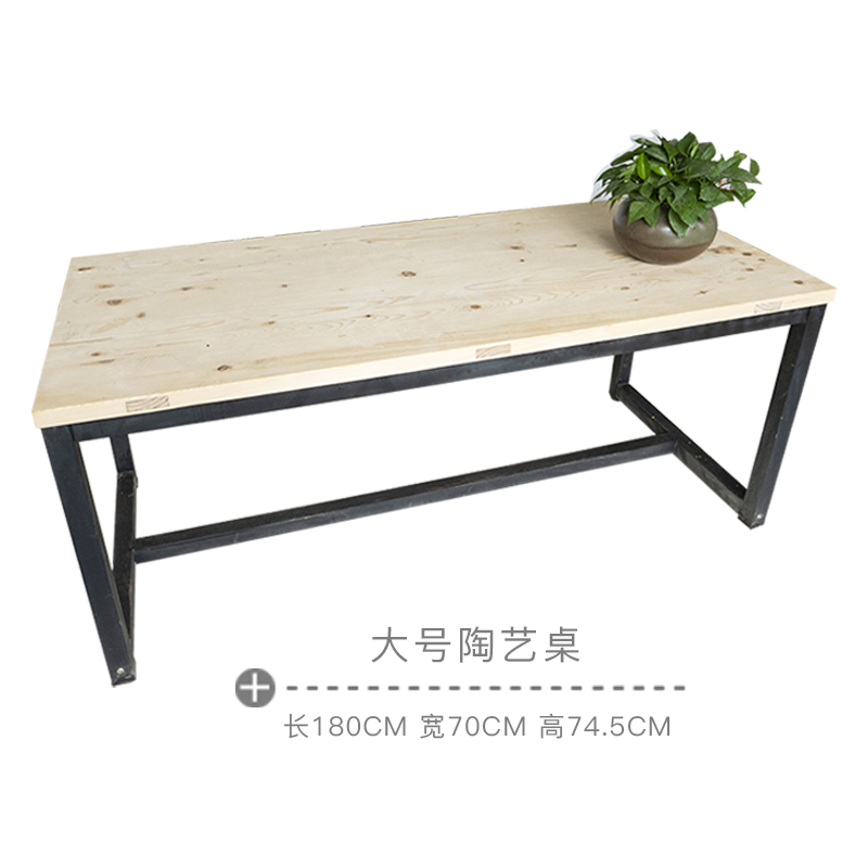 Ceramic table of ark of wooden desk chair on the display cabinet customizable bar Ceramic art classroom