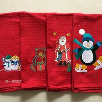 Waffle cotton napkin large export wipe embroidered towel home luxury multi-purpose tea towel cotton cover