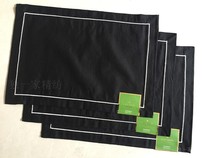 American KATE SPADE cotton linen placemats plain bowl mats home luxury plate mats hotel table mats pot mats coasters coasters