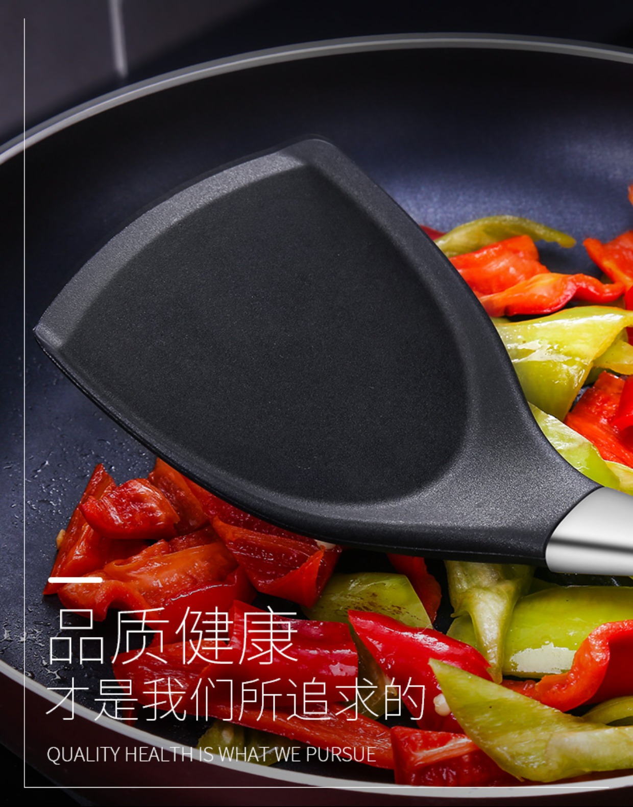 Kunzhan304 thìa inox xào silicone muỗng súp không dính bếp đặc biệt nhà bếp đơn kệ gia vị