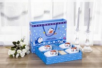 Combination Blue and White Porcelain Bowl Advertising 2 Bowls Childrens Boxed Kt Cat Set Bowl Small Tableware Couple Custom Cartoon Bowl Set