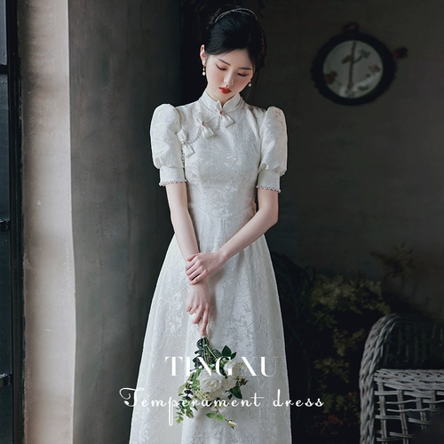 Ципао, ретро вечернее платье, светлый стиль, подходит для подростков