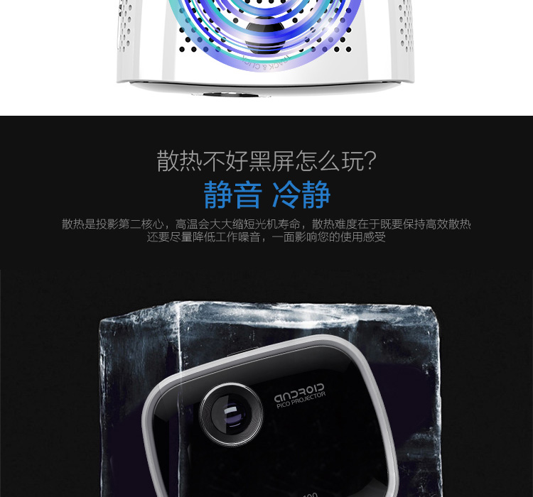 Máy chiếu gia đình siêu nhỏ Cool 3D 4K HD điện thoại di động không dây wifi Apple mini home 1080P