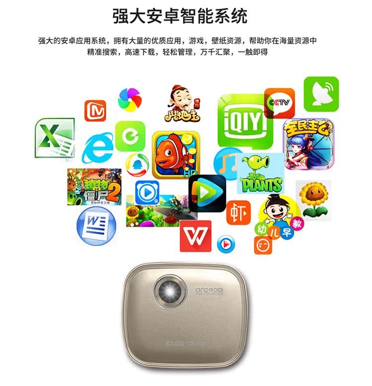 Máy chiếu gia đình siêu nhỏ Cool 3D 4K HD điện thoại di động không dây wifi Apple mini home 1080P