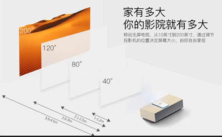 Fujitsu fa200 máy chiếu gia đình micro mini 1080p HD điện thoại di động không dây wifi