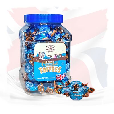 British imported candy and snack gift box of wedding candies, Volks Sea salt caramel flavored toffee in cans, 580g