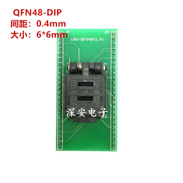 Import QFN48 burn test seat spacing 0 4 size 6X6 48QN40TS16060 IC burn write socket