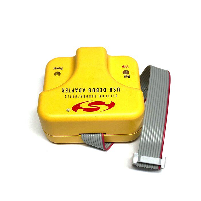 C8051F Online Downloader U-EC6 Emulator White yellow shell Random shipping