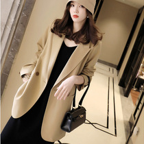 2024 Spring Big Code Han Edition Loose Casual Outline Suit Jacket Woman Fat mm200 Jin Advanced Fashion West Suit