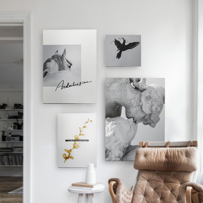 Decoration Painting Living Room Genguan Sofa Background Wall Dining Hall Bedroom Bedside Brief Modern Light Lavish Creative Wall Murals