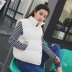 Phiên bản Hàn Quốc của đoạn ngắn mùa thu và mùa đông mặc vest đen vest vest sinh viên cotton vest nữ áo bông dịch vụ vest công sở nữ Áo vest