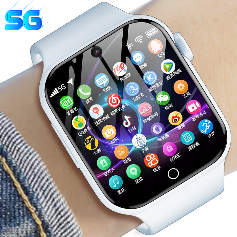 Authentic [Official Flagship] 5g Android Large Screen Smart Phone Watch, Supports Sim Card, Wifi, Internet Access, Suitable for Students, Middle and High School Students, Teenagers, Children, Boys, Girls, Nfc, Adults