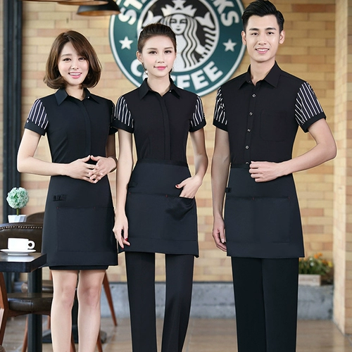 Комбинезон, летняя одежда для работы, кофейная униформа, короткий рукав