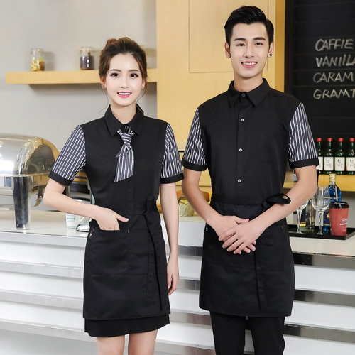 Комбинезон, летняя одежда для работы, кофейная униформа, короткий рукав