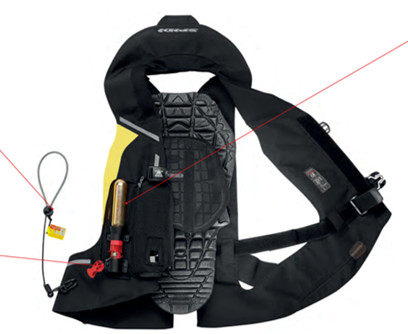 SPIDI motorcycle airbag riding suit men's compressed gas back protector neck protector DPS reflective vest vest