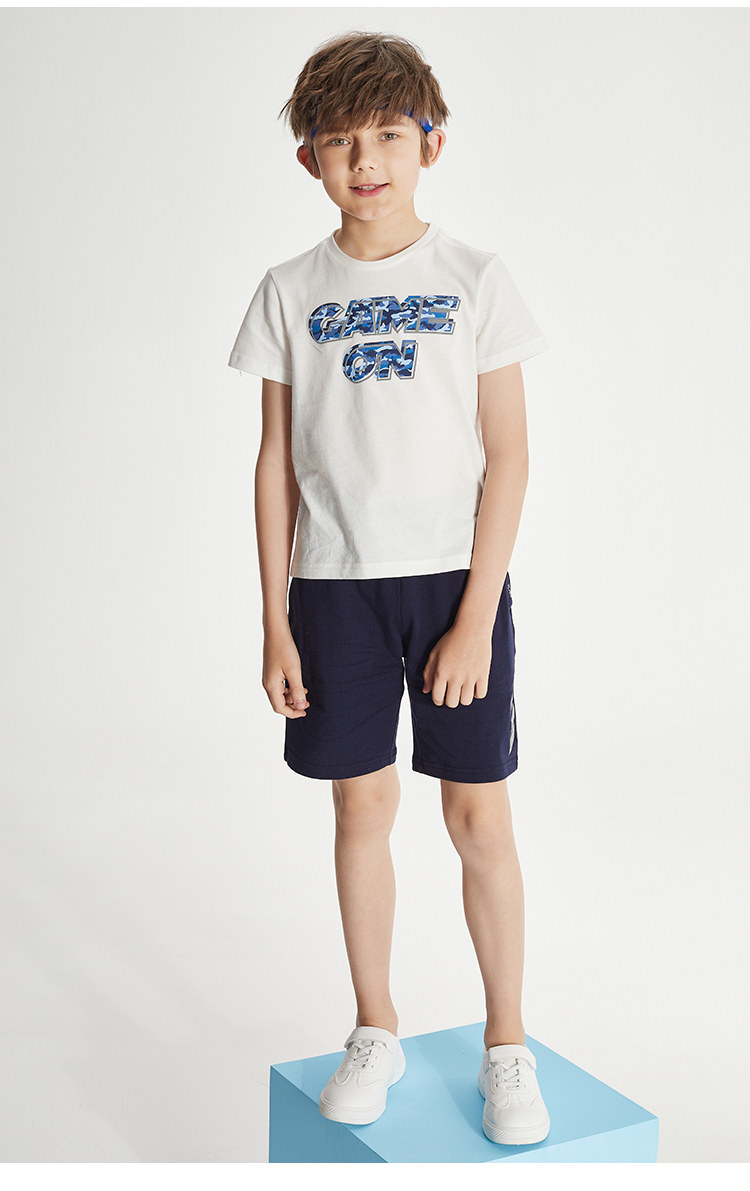 The Children's Place 绮童堡 反光字母印花 儿童短袖套装 天猫优惠券折后¥29.9包邮(¥200.9-171)男、女童90~160码多款可选