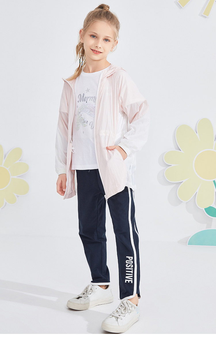 The Children's Place 21年款 撞色包边字母印花 女童针织长裤 天猫优惠券折后￥19.9包邮（￥200.9-181）90~160码多款可选