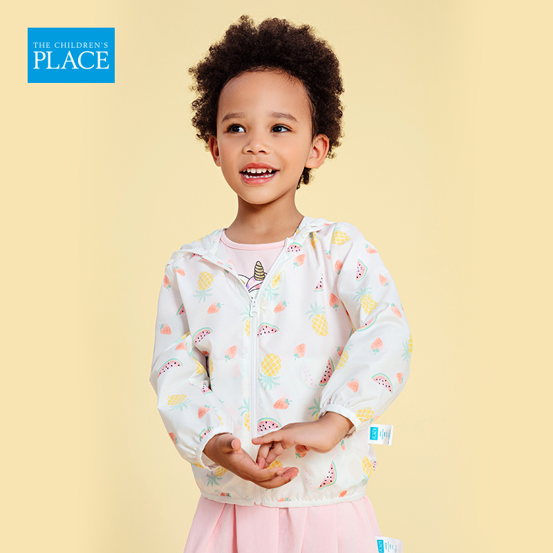 The Children’s Place 绮童堡 夏季轻薄 儿童连帽防晒衣 天猫优惠券折后￥39包邮（￥139-100）90~160码多色可选