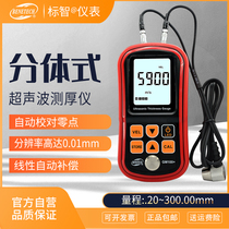 Biaozhi ultrasonic thickness gauge Thickness gauge Digital display high precision glass plastic metal steel plate thickness gauge