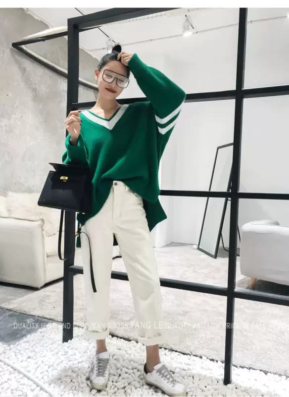 Mùa thu và mùa đông thẳng dụng cụ sinh viên giản dị quần nhung kẻ cà rốt chín điểm phù hợp với quần nữ chân harem quần quần áo vintage