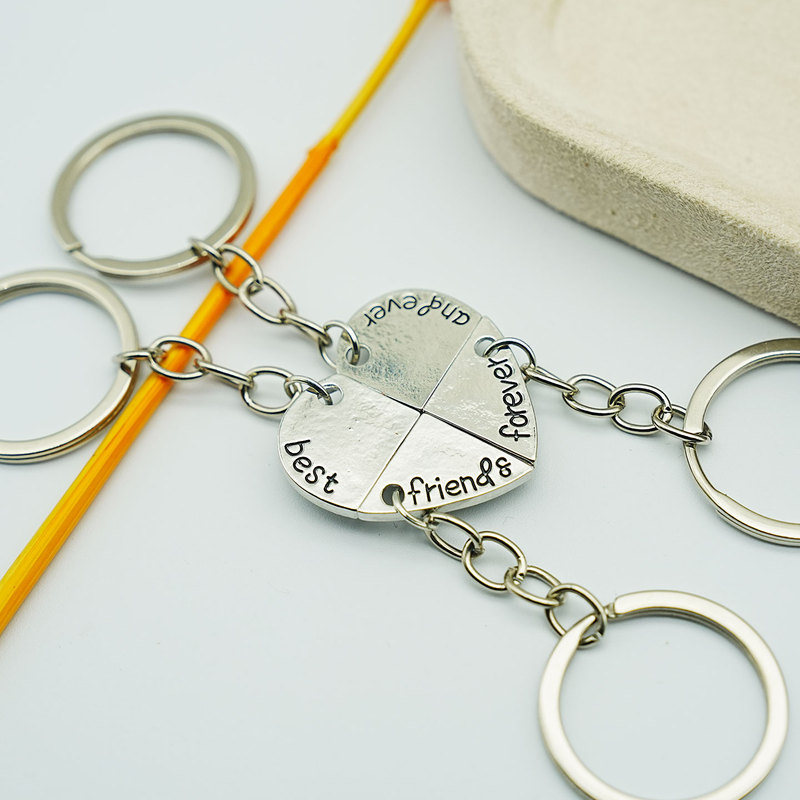 Four-Person Combination Keychain Friendship Pendant for Besties, Sun Moon Star Magnetic Hanging Ornament Four-Person Combination Keychain Friendship Pendant for Besties, Sun Moon Star Magnetic Hanging Ornament