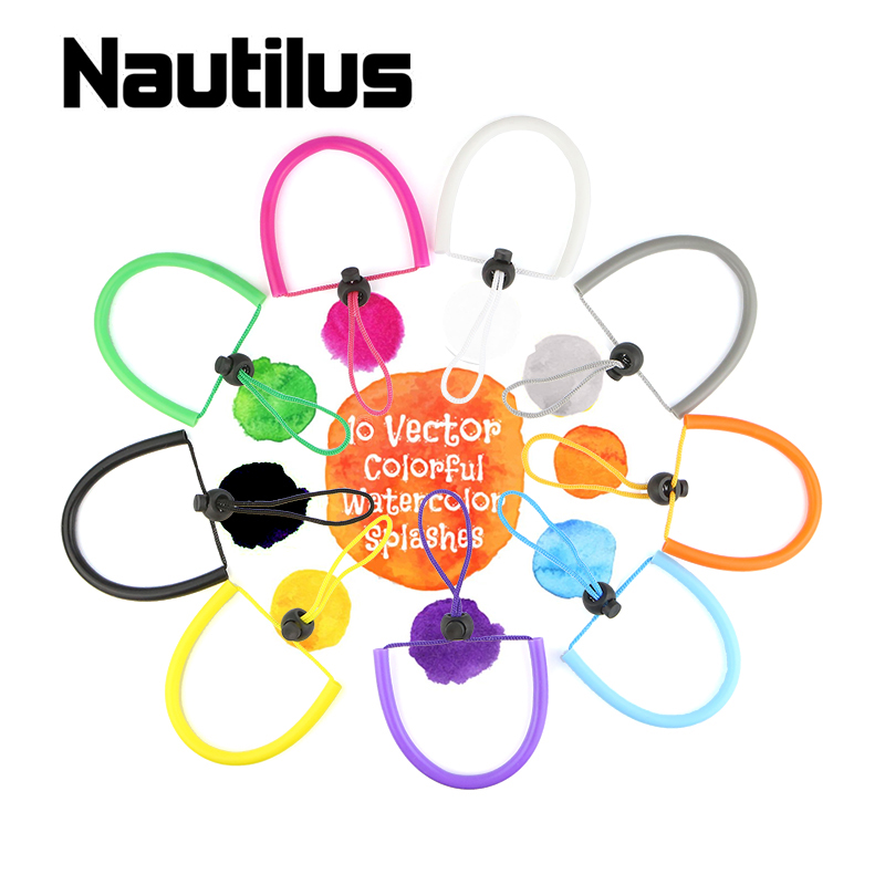 Nautilus colored silicone wrist Dive rope tinkle rope waterproof shell rope anti - loss rope