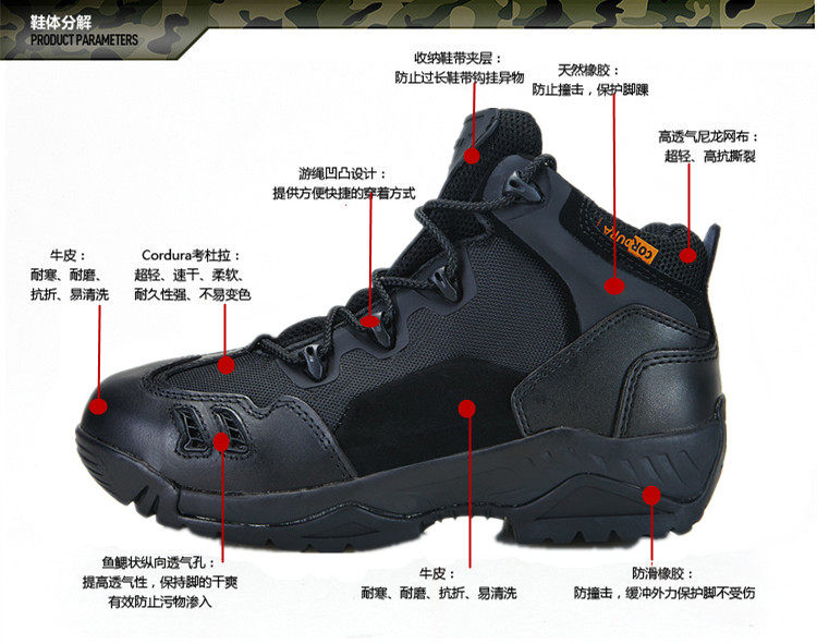 Bottes militaires ASIAON en cuir - dérapage - Ref 1398760 Image 8