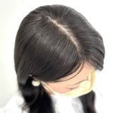 Качественный легкий и тонкий реалистичный дышащий парик, шиньон-макушка изготовленный из настоящих волос