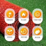 Красный газонный ковер, искусственная имитация, поддельный декоративный коврик для футбольного поля, напольный коврик, зеленый коврик со скульптурой, газонный коврик