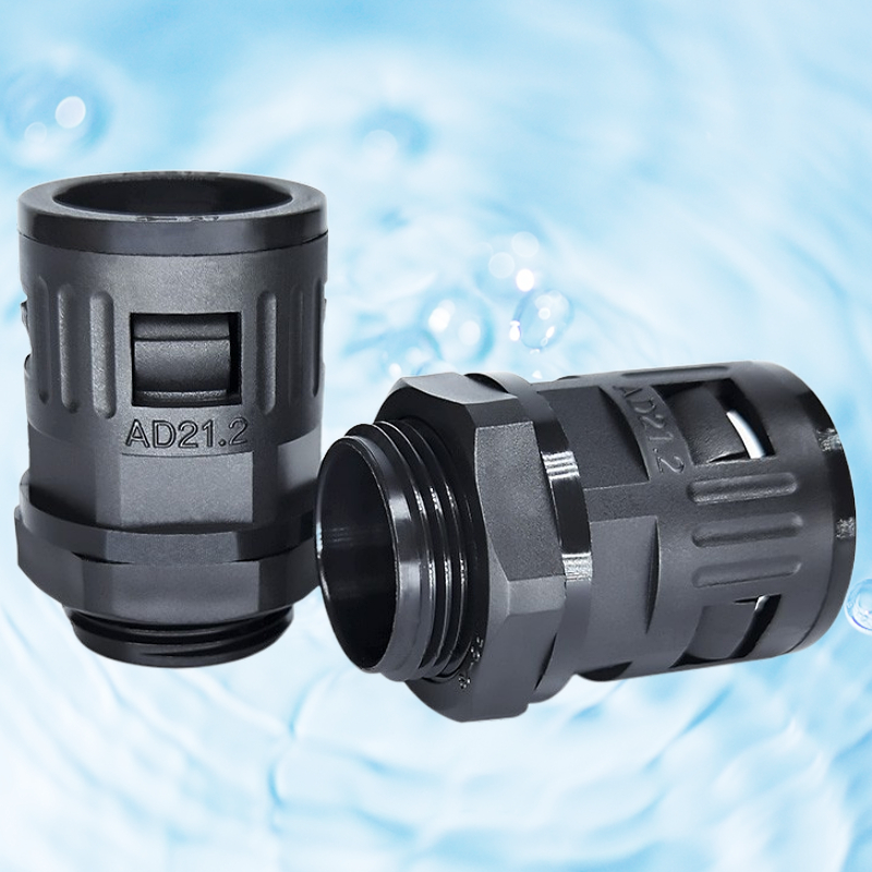 Boutique Hot Selling Nylon PA66 Plastic Bellows Fast Direct Connector Hose Wave Tube Fixing Head High Quality