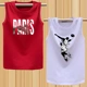 Mùa hè vai không tay áo thun nam XL cotton rộng thể thao vest béo vest vest bóng rổ - Áo vest cotton khoác vest nữ