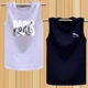 Mùa hè vai không tay áo thun nam XL cotton rộng thể thao vest béo vest vest bóng rổ - Áo vest cotton khoác vest nữ