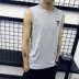 Học sinh nam áo thun không tay chơi bóng rổ cotton vai áo thể thao rộng rãi mồ hôi vest rộng kích thước mỏng vest áo ba lỗ tập gym Áo vest cotton
