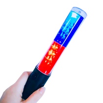Two-color traffic baton fluorescent stick super bright LED warning light magnet adsorption hook red and green double flashing stick