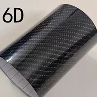 6D яркая лапша углеродное волокно черное 1,52*1 метр