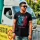 Mùa hè 2018 mới size lớn tay áo ngắn nam chất béo cộng với phân bón tăng T-shirt cotton lỏng nửa tay áo giản dị Áo thun nam tay ngắn