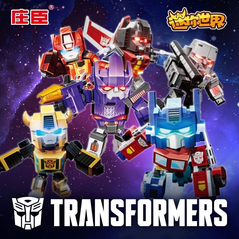 Johnson & Johnson Official Mini World Transformers Children's Toy Car Robot Figurine Cube Optimus Prime