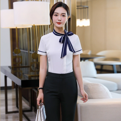 Рубашка для офиса, штаны подходит для мужчин и женщин, комбинезон, делается под заказ, с вышивкой, с печатью вашего логотипа