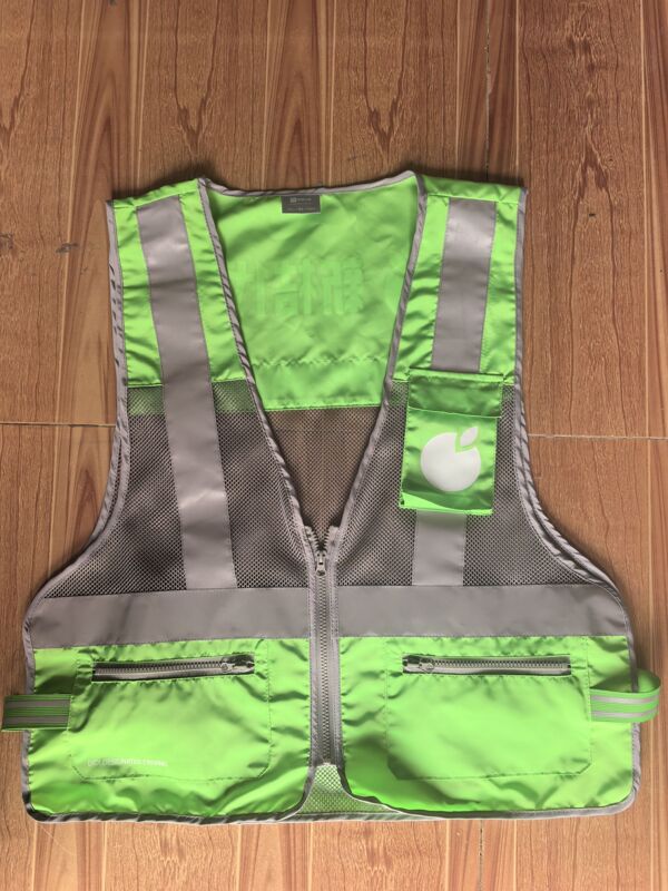 New Orange Driving Service Vest 2025 Reflective Vest Quality Assurance Driving Service Company Logo Washable and Does Not Fade